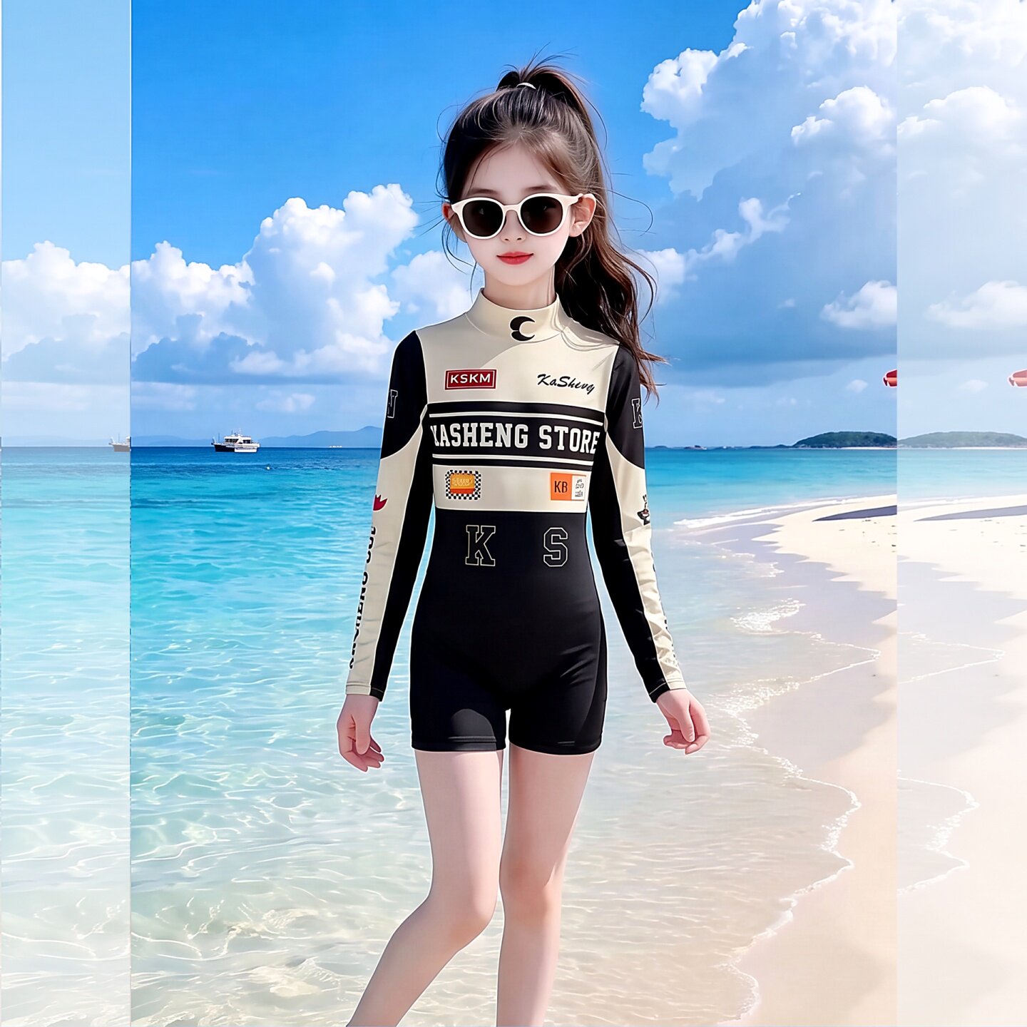 泳衣女儿童2026新款女童裙式游泳