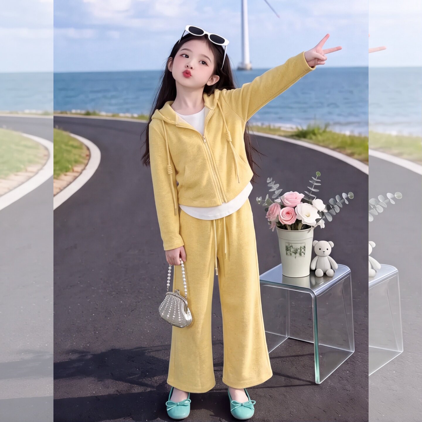 2026新款洋气女童秋季运动套装儿