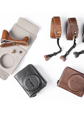 适用于富士X100V 100F壳索尼ZV1全包理光GR2/3荔枝纹相机皮套