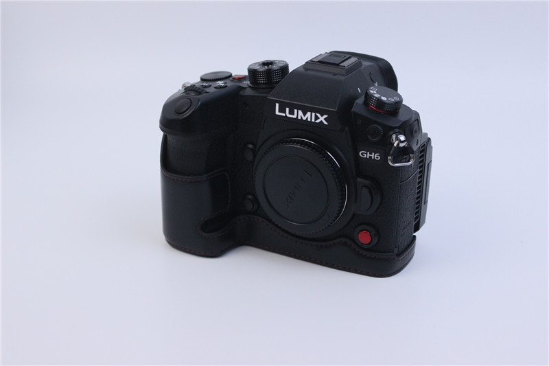 适用于松下GH6底座相机保护壳微单皮套Lumix GH6 DC-GH6半套相机