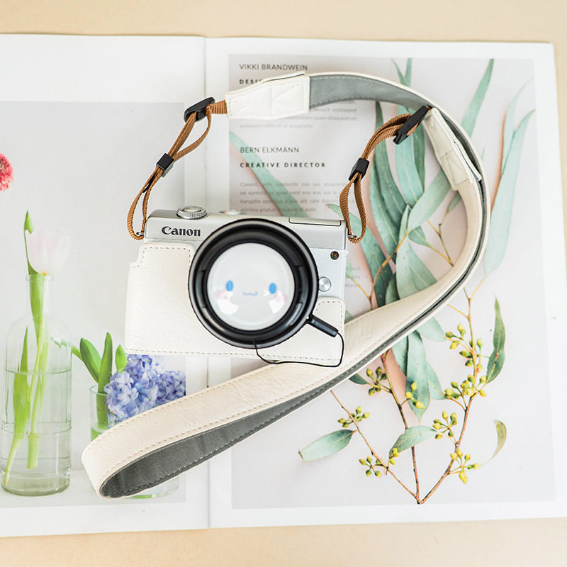 佳能M200保护套M50二代相机包200D皮套canonM50底座包保护壳配件