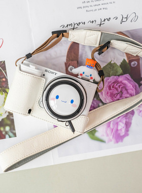 索尼ZVE10保护套A6400相机包A6700皮套A7M3底座包A7R3相机配件