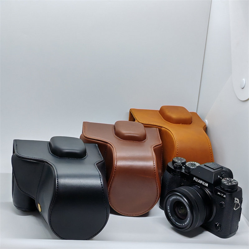 适用于富士 XT3 XT2 相机包Fuji xt2/3皮套底座保护壳 带挂绳