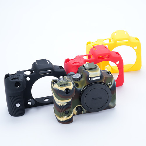 适用于佳能 Eos R7微单相机防滑硅胶保护套 Canon R7防摔套