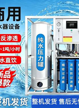 大型不锈钢工业ro反渗透纯水设备去离子农村一体化净水设备水处理