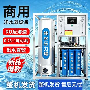 大型不锈钢工业ro反渗透纯水设备去离子农村一体化净水设备水处理