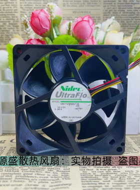 原装正品NIDEC U80T12MS6A7-58 8025 12V 0.24A 变频器散热风扇