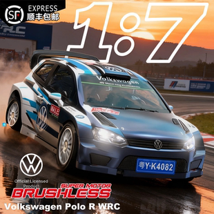 美嘉欣7304 大众Polo 1:7 漂移拉力越野赛车有感无刷RC高速遥控车