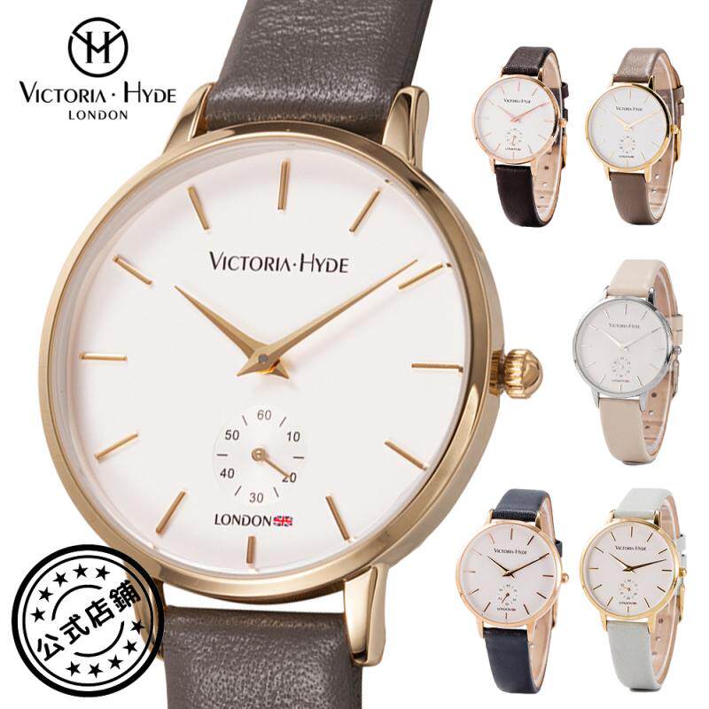 日本代购 victoria hyde london 女士独立小秒简约商务皮带手表