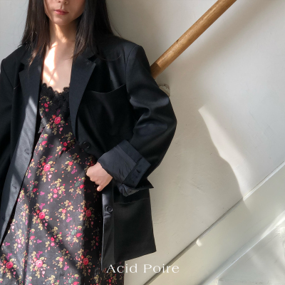 Acid Poire2026夏季新品气质高档显瘦吊带碎花连衣裙女半身裙