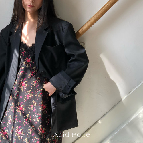 Acid Poire2026夏季新品气质高档显瘦吊带碎花连衣裙女半身裙