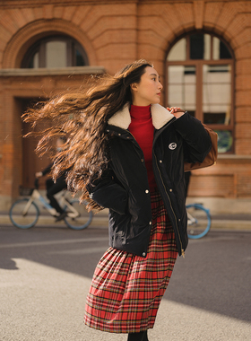 AcidPear   匠心优选  90新国标白鹅绒羽绒服男女同款刺绣羊羔绒