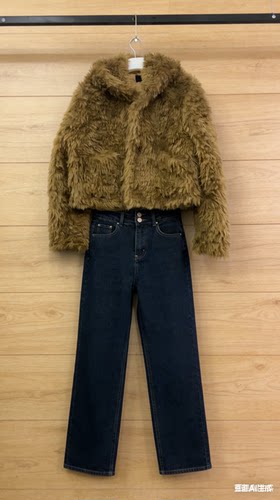 冬季加厚保暖宽松仿毛皮草女外套
