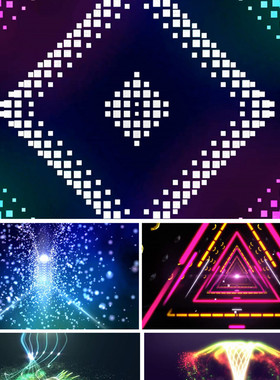 EIEI配乐成品动感舞台背景视频灯光秀万花筒EiEi led动态视频素材