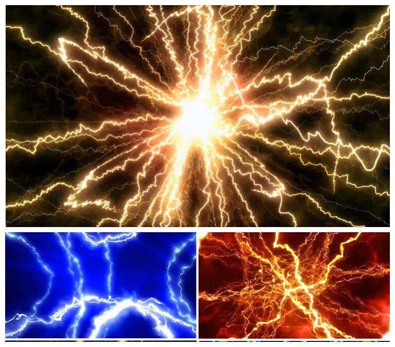 不想长大配乐成品 舞台表演背景led大屏幕视频素材电流火花万花筒