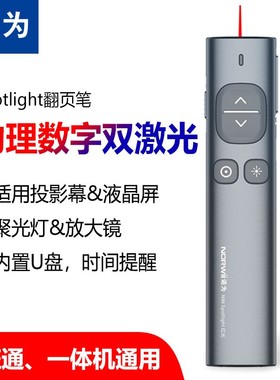 诺为N96 Spotlight数字激光翻页ppt遥控笔教师用电子白板功能投影