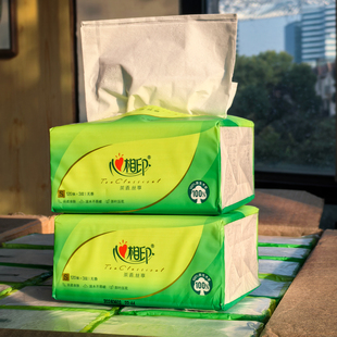 心相印抽纸120抽大包面巾纸家用餐巾纸抽整箱实惠装卫生纸DT15120