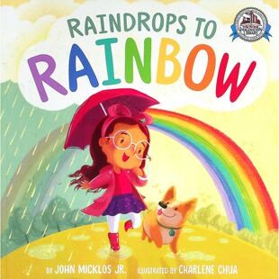 英语原版书Raindrops绘本雨滴到彩虹亲子共读情绪管理色彩认知自然现象36岁儿童适读企鹅出版社出品