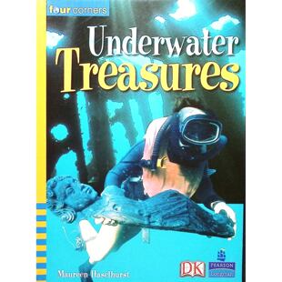 英语原版书四角系列水下宝藏UnderwaterTreasures海洋探索非虚构读物讲述泰坦尼克号等著名沉船打捞故事适合710岁儿童阅读的历史