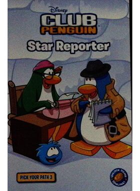 英语原版引进ClubPenguin明星记者选择你的道路系列彩色互动冒险儿童读物710岁适读男女童记者职业体验培养决策能力社交互动游戏