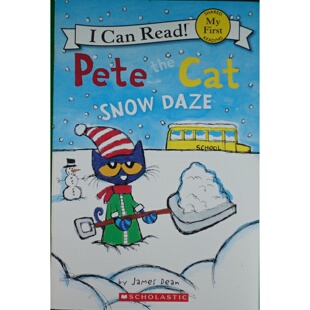 学乐出版社我能读系列英语原版书SnowDaze下雪天绘本詹姆斯迪恩作品皮特猫雪天冒险故事亲子共读早教启蒙36岁儿童冬季主题图画书