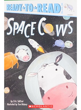 学乐分级读物ReadytoRead系列太空奶牛英语原版绘本适读36岁充满趣味的太空主题绘本简单文字和重复句式激发孩子对太空的想象力