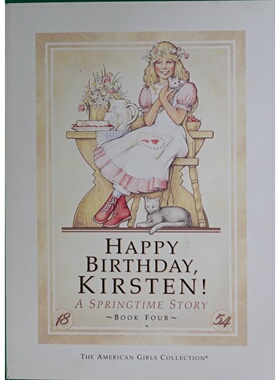 美国女孩系列原版书英语儿童文学Kirsten生日故事Springtime珍妮特肖著彩色插图版讲述19世纪美国拓荒时期女孩成长故事适合710岁