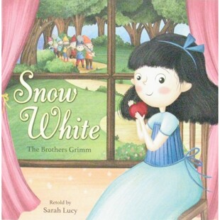 英语原版书白雪公主SnowWhite绘本童话经典故事亲子共读格林兄弟原著莎拉露西改编金伯利巴恩斯插画适合36岁儿童阅读培养词汇语