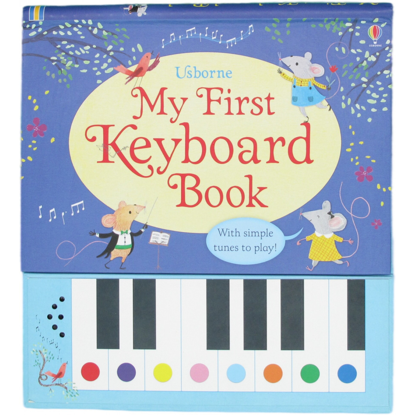 英国奥斯本出版社英语原版书我的第一本键盘书MyFirstKeyboardBook音乐启蒙互动绘本带迷你键盘培养孩子音乐兴趣学习高低音概念