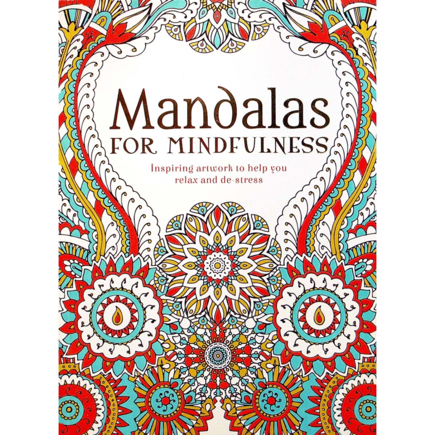 英语原版书正念曼陀罗填色书Mindfulness减压艺术创作适合所有年龄段通过色彩游戏提升专注力创造力放松身心减轻压力精美图案激
