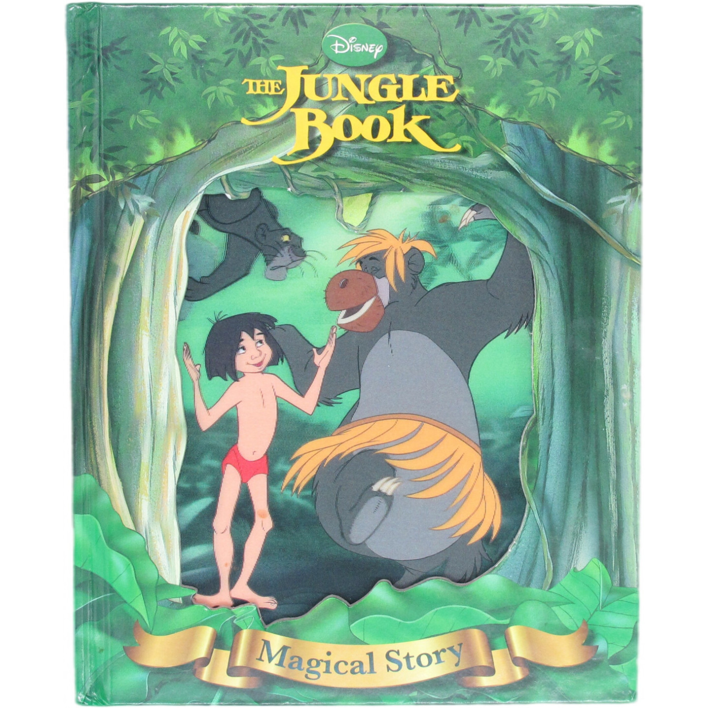 Disney原版书神奇的故事系列英语绘本亲子共读丛林冒险迪士尼经典动画电影丛林之书图画故事书版本适合36岁儿童阅读培养勇气和友