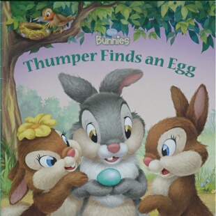 迪士尼小兔系列原版英语绘本ThumperFindsanEgg劳拉德里斯科尔著莉西提莫尔斯基瓦莱里娅托尔基奥绘适合36岁亲子共读的温情动物