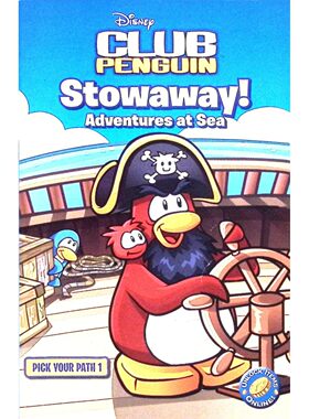 企鹅俱乐部原版书英语互动冒险小说ClubPenguin海上冒险章节书710岁适读彩色插图培养决策能力航海知识趣味选择故事