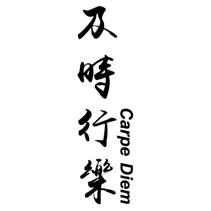 及时行乐趣味文字车贴定制个性汽车贴纸随意贴小划痕后档改装潮贴