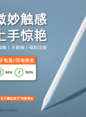 PZOZ适用Apple苹果iPad10防误触手写电容笔Pencil平板iPadPencil二代2触屏笔Pro一代Air5平替触控笔iPencil9