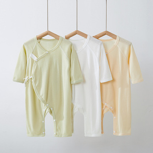 新生婴儿儿衣服a类纯棉夏薄款52码宝宝连体衣夏天初生0-3个月夏装
