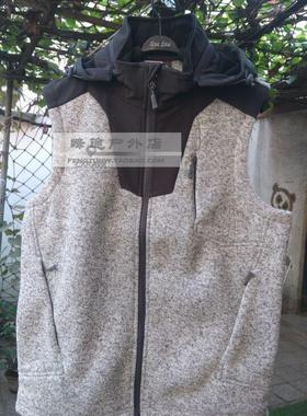 现货CARAVA喀尔沃抓绒马甲男秋冬连帽抓绒背心马甲 454613