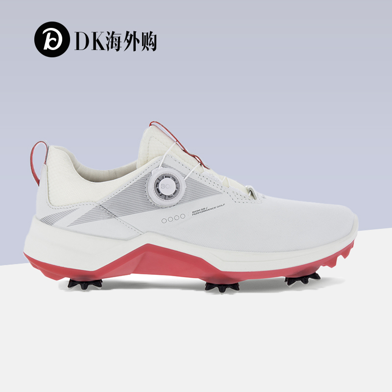 防滑防水女鞋Ecco爱步运动高尔夫