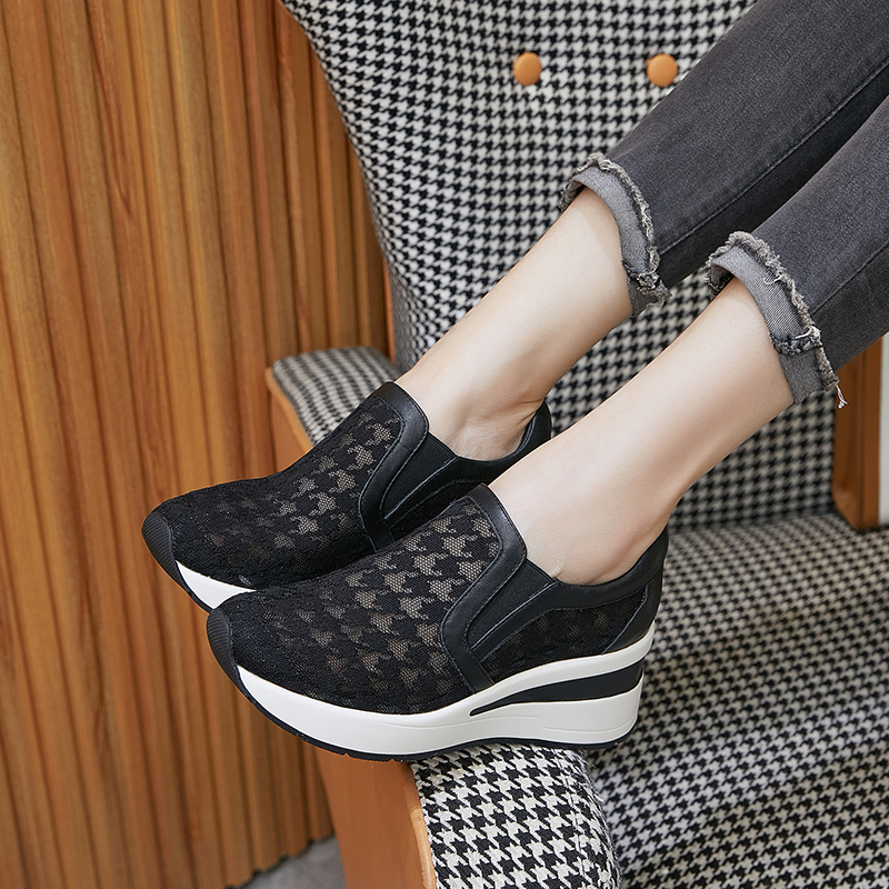 艾淇坡跟一脚蹬网面透气休闲鞋