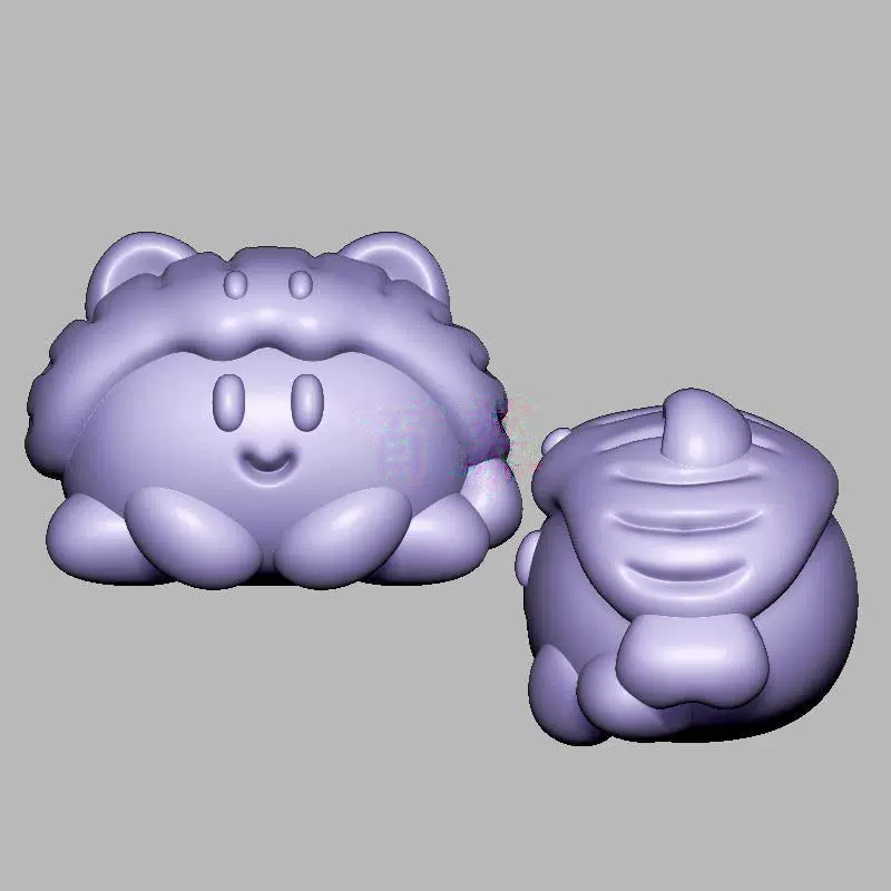 小熊寿司三维立体图电脑圆雕雕刻图纸stl文件3d打印模型1834