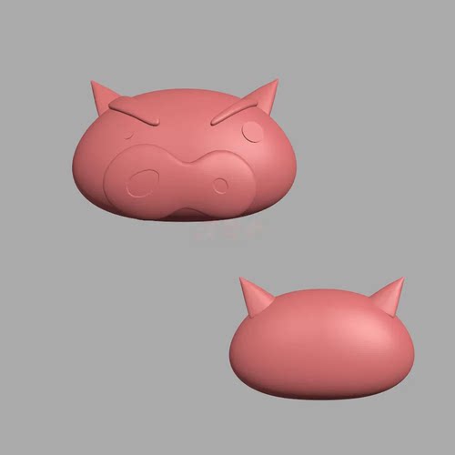 蜡笔小新左门卫同款可爱萌宠立体圆雕图STL机雕文件3D打印模型D77