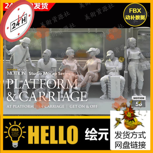 iClone动画Actorcore动作Platform & Carriage平台和车厢