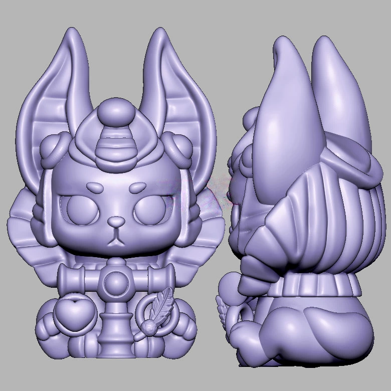 阿努比斯三维立体图电脑圆雕雕刻图纸stl文件3d打印模型014