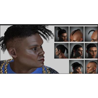 200套iclone发型character creator头发cc男女人物毛发头发3D合集