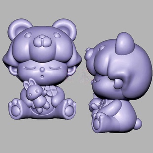 兔子迪莫dimoo三维立体图电脑圆雕雕刻图纸stl文件3d打印模型2235