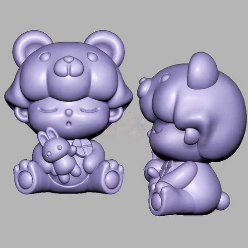 兔子迪莫dimoo三维立体图电脑圆雕雕刻图纸stl文件3d打印模型2235