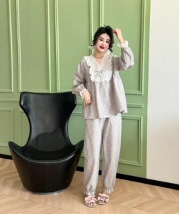 睡衣棉质套装 2025新款 女装 YMR690 9.15慧姐大码