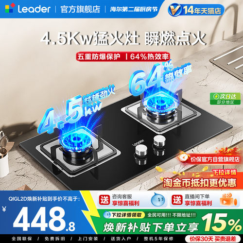 海尔统帅4.5Kw天然气猛火灶