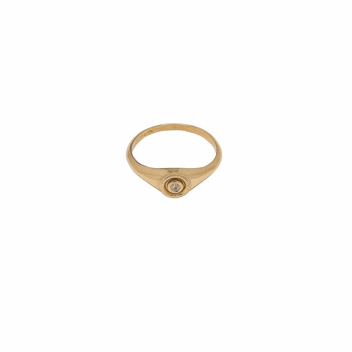 stone and strand signet 褶裥戒指2022新款春夏女士奢侈品