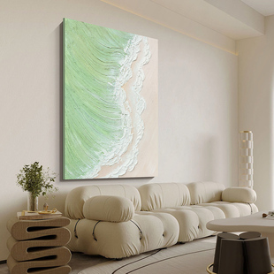 GY.ART原创《星辰大海》简约现代客厅抽象装饰画餐厅砂岩肌理挂画